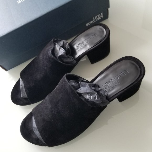 Little Burgundy Shoes - Little Burgundy Lucia Slip on Suede Mule